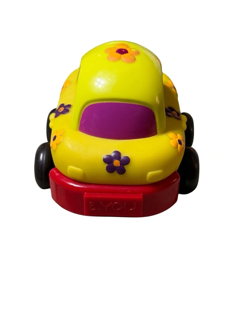 B. Toys Battat Wheeee-ls! Pull Back Cars Soft Chunky Toddler Toy Set of 4